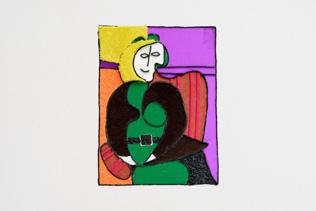 Inloggegevens bezoek bewaker Reproductie Picasso, Red armchair | Taktila.com