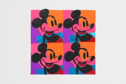 Replica van Andy Warhol, Quadrant Mickey Mouse