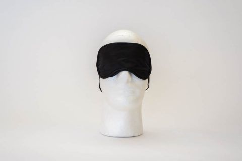 Blinddoek op hoofd